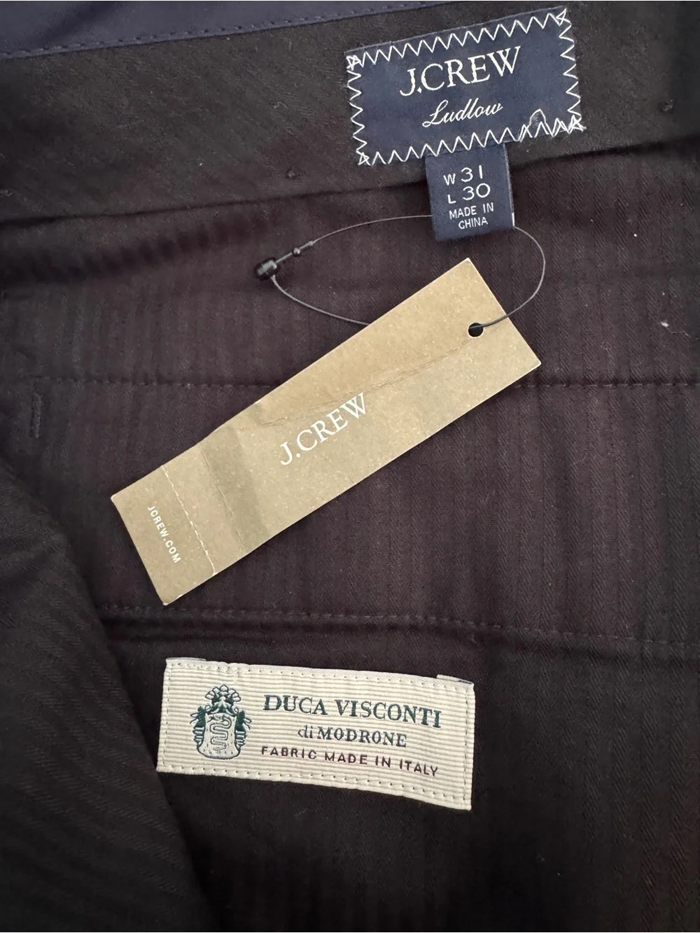 J. Crew Ludlow Premium Corduroy Navy Slim Fit Dress Pants. W31/L30 NWT! Ret $248